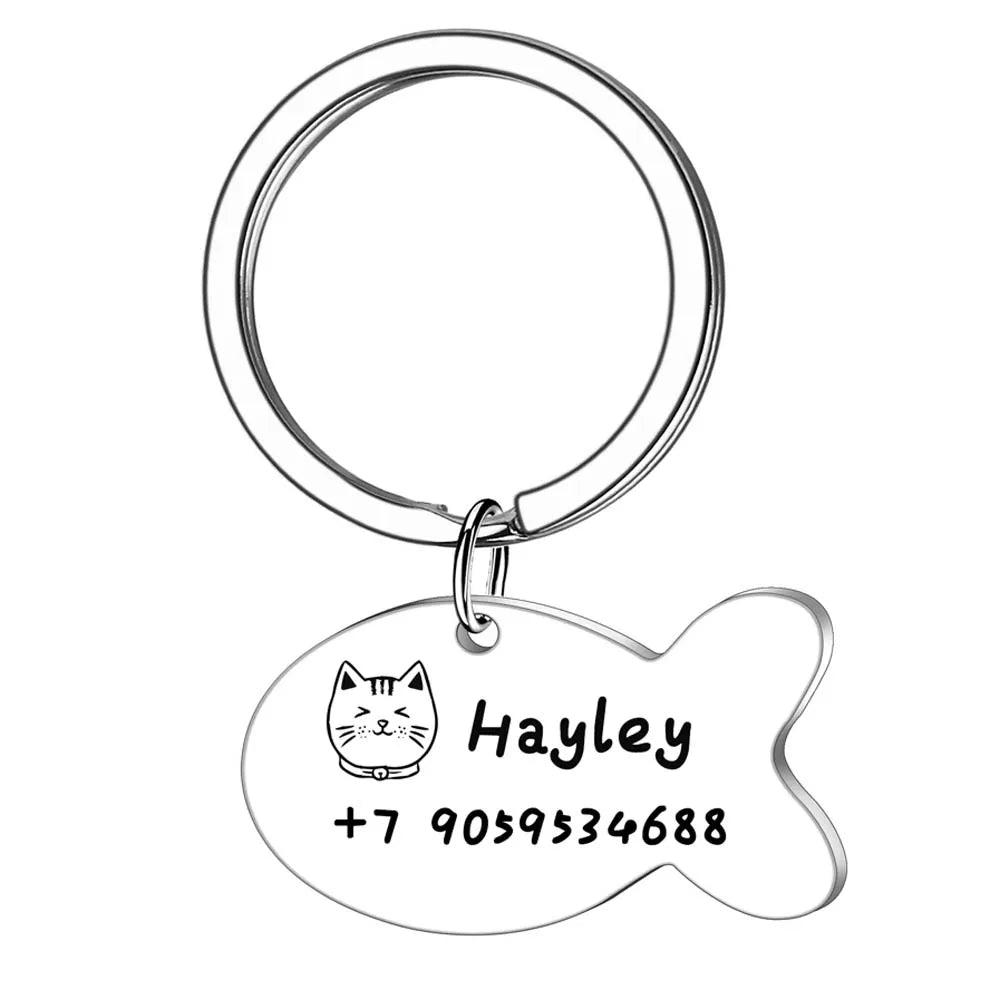 Custom Dog Anti-Lost Information Card Keychain