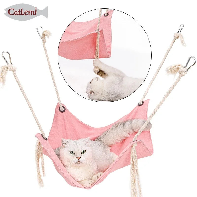 cat swing hanging nest solid color hammock