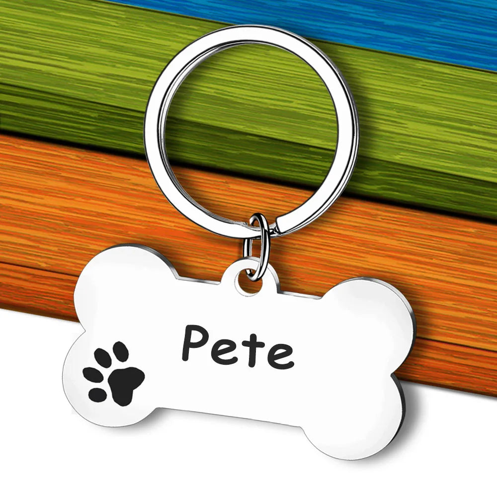 Custom Dog Anti-Lost Information Card Keychain