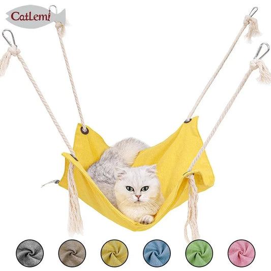 cat swing hanging nest solid color hammock