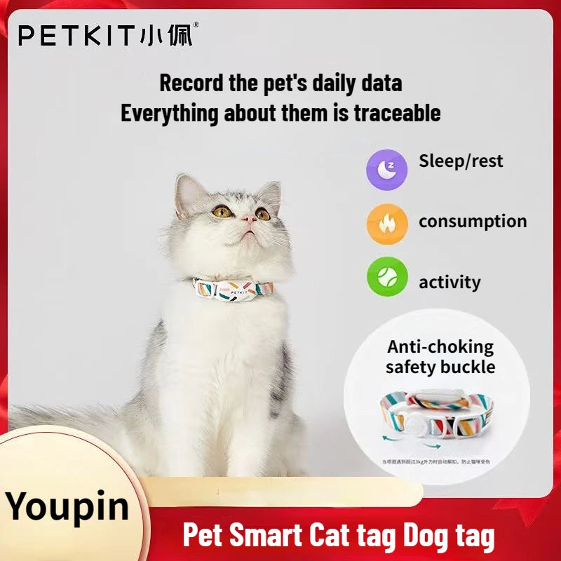 PETKIT Fit 3 Smart Pet Collars Tag Bluetooth Remote Control Waterproof